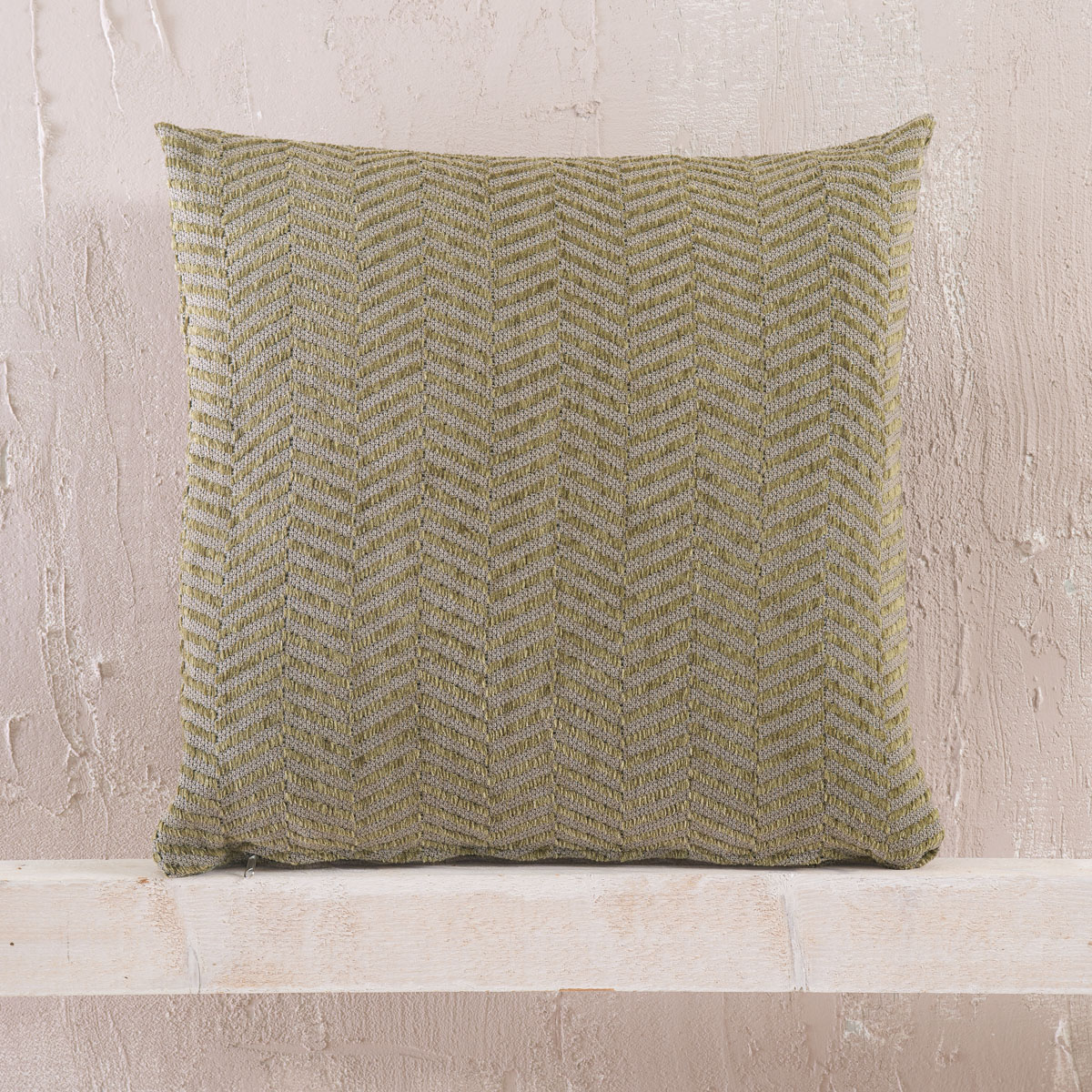 yard_green_1 Διακοσμητική Μαξιλαροθήκη Yard Λαδί 40x40εκ. Rythmos - Image 1