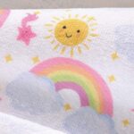 Κάπα-Μπουρνούζι με Κουκούλα Βρεφική Yellow Rainbow Κίτρινη Rythmos - Image 3