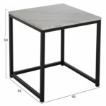 ΖΙΓΚΟΝ GRELAY 2 ΤΕΜ MDF ΟΨΗ ΜΑΡΜΑΡΟΥ & ΜΕΤΑΛΛΟ HM8762.12 45Χ45Χ50εκ. & 37Χ37Χ43 εκ. - Image 2