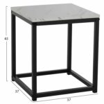 ΖΙΓΚΟΝ GRELAY 2 ΤΕΜ MDF ΟΨΗ ΜΑΡΜΑΡΟΥ & ΜΕΤΑΛΛΟ HM8762.12 45Χ45Χ50εκ. & 37Χ37Χ43 εκ. - Image 3