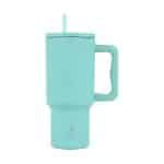 ESTIA ΘΕΡΜΟΣ STRAW TUMBLER XL SAVE THE AEGEAN 900ml BERMUDA GREEN