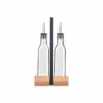 ESTIA ΜΠΟΥΚΑΛΙΑ ΓΙΑ ΛΑΔΙ /ΞΥΔΙ ALLURE 2x280ml ΜΕ ΞΥΛΙΝΗ ΒΑΣΗ - Image 2