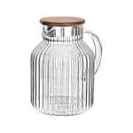 ESTIA ΚΑΝΑΤΑ ΓΥΑΛΙΝΗ ALLURE 1300ml ΜΕ ΞΥΛΙΝΟ ΚΑΠΑΚΙ - Image 2