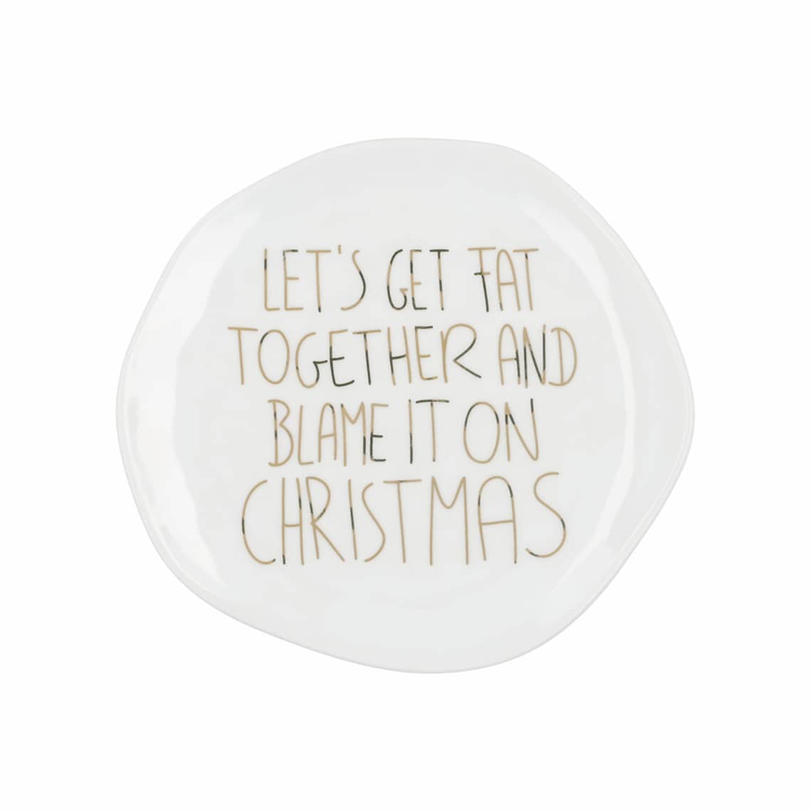 92847_art-f_d_teller_kleiner-teller-lets-get-fat-together_y24_po_v01 Raeder - Χριστουγεννιάτικο Πορσελάνινο Πιατάκι Let's Get Fat Together - Image 1