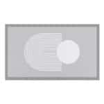 Artsy Mats - Χαλάκι Εισόδου Grey Abstract Sphere 70x40cm