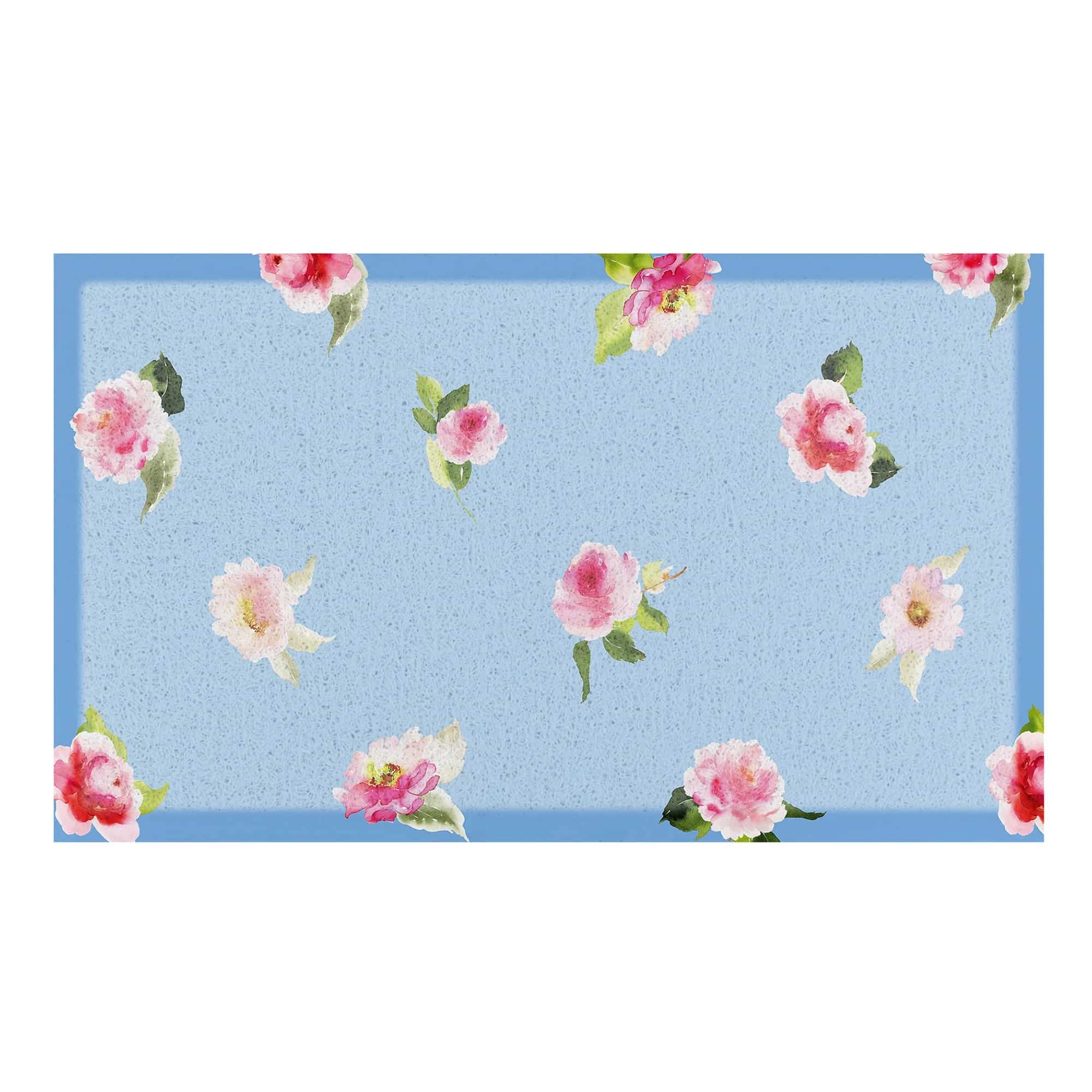 DMW-WATERCOLOURFLORAL-7040-2 Artsy Mats - Χαλάκι Εισόδου Watercolour Floral 70x40cm - Image 1