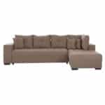ΓΩΝΙΑΚΟΣ ΚΑΝΑΠΕΣ-ΚΡΕΒΑΤΙ ΜΕ ΑΠΟΘ.ΧΩΡΟ TRENDSTON HM3302.03R ΜΠΕΖ ΥΦΑΣΜΑ 298x177x95Υεκ - Image 4