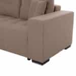 ΓΩΝΙΑΚΟΣ ΚΑΝΑΠΕΣ-ΚΡΕΒΑΤΙ ΜΕ ΑΠΟΘ.ΧΩΡΟ TRENDSTON HM3302.03L ΜΠΕΖ ΥΦΑΣΜΑ 298x177x95Υεκ - Image 8