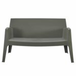 ΚΑΝΑΠΕΣ 2-ΘΕΣΙΟΣ ΠΟΛΥΠΡΟΠΥΛΕΝΙΟΥ SLEEK HM6366.05 ΧΡΩΜΑ DARK OLIVE 118x48,5x73Υεκ. - Image 2