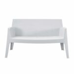 ΚΑΝΑΠΕΣ 2-ΘΕΣΙΟΣ ΠΟΛΥΠΡΟΠΥΛΕΝΙΟΥ SLEEK HM6366.01 ΧΡΩΜΑ ΛΕΥΚΟ 118x48,5x73Υεκ. - Image 2