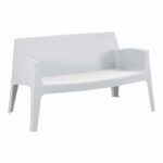 ΚΑΝΑΠΕΣ 2-ΘΕΣΙΟΣ ΠΟΛΥΠΡΟΠΥΛΕΝΙΟΥ SLEEK HM6366.01 ΧΡΩΜΑ ΛΕΥΚΟ 118x48,5x73Υεκ.