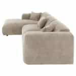 ΚΑΝΑΠΕΣ ΓΩΝΙΑ (ΑΡΙΣΤΕΡΗ) BRICKEN HM3275.01L ΜΠΕΖ ΥΦΑΣΜΑ 110-282x98-160x72Υεκ. - Image 4