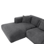 ΚΑΝΑΠΕΣ ΓΩΝΙΑ (ΑΡΙΣΤΕΡΗ) BRICKEN HM3275.04L ΑΝΘΡΑΚΙ ΥΦΑΣΜΑ 110-282x98-160x72Υεκ. - Image 8