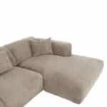 ΚΑΝΑΠΕΣ ΓΩΝΙΑ BRICKEN HM3275.01R ΜΠΕΖ ΥΦΑΣΜΑ 110-282x98-160x72Υεκ. - Image 8