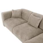 ΚΑΝΑΠΕΣ ΓΩΝΙΑ BRICKEN HM3275.01R ΜΠΕΖ ΥΦΑΣΜΑ 110-282x98-160x72Υεκ. - Image 9