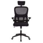 ΚΑΡΕΚΛΑ ΓΡΑΦΕΙΟΥ BASTON HM18236.01 ΜΑΥΡΟ MESH & PP ΣΚΕΛΕΤΟΣ 64x60x117-127Υεκ. - Image 3
