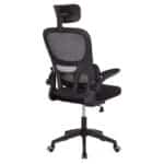 ΚΑΡΕΚΛΑ ΓΡΑΦΕΙΟΥ BASTON HM18236.01 ΜΑΥΡΟ MESH & PP ΣΚΕΛΕΤΟΣ 64x60x117-127Υεκ. - Image 5