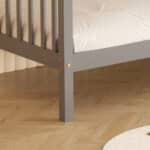 ΚΟΥΚΕΤΑ ΠΑΙΔΙΚΗ ΜΕ 2 ΣΤΡΩΜΑΤΑ LANTAI HM21307.02 ΞΥΛΟ ΠΕΥΚΟΥ ΓΚΡΙ--ΣΤΡΩΜΑΤΑ 90x190εκ - Image 9