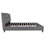 ΚΡΕΒΑΤΙ ΜΕ ΣΤΡΩΜΑ BILLIE HM21284.03 ΓΚΡΙ ΥΦΑΣΜΑ--ΓΙΑ 160x200εκ - Image 5
