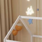 ΚΡΕΒΑΤΙ ΠΑΙΔΙΚΟ ΜΕ ΣΤΡΩΜΑ PEPE HM21302.01 ΞΥΛΟ ΠΕΥΚΟΥ ΣΕ ΛΕΥΚΟ--ΣΤΡΩΜΑ 90x190εκ - Image 6