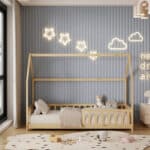 ΚΡΕΒΑΤΙ ΠΑΙΔΙΚΟ ΜΕ ΣΤΡΩΜΑ PHYLLIS HM21304 ΞΥΛΟ ΠΕΥΚΟΥ ΣΕ ΦΥΣΙΚΟ--ΣΤΡΩΜΑ 90x190εκ - Image 5