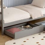 ΚΡΕΒΑΤΙ ΠΑΙΔΙΚΟ ΜΕ ΣΤΡΩΜΑ KLARICE HM21305.02 ΞΥΛΟ ΠΕΥΚΟΥ ΣΕ ΓΚΡΙ--ΣΤΡΩΜΑ 90x190εκ - Image 7