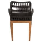 ΠΟΛΥΘΡΟΝΑ STARDOM HM9760.03 ΞΥΛΟ ΤΕΑΚ ΣΕ ΜΕΛΙ ΚΑΙ ΜΑΥΡΟ ΣΧΟΙΝΙ 57x65x83Yεκ. - Image 6