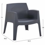 ΠΟΛΥΘΡΟΝΑ ΠΟΛΥΠΡΟΠΥΛΕΝΙΟΥ LOUNGE SLEEK HM6365.10 ΓΚΡΙ 62,5x48,5x73Υεκ. - Image 2
