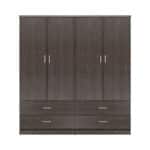 ΣΕΤ 2 ΤΜΧ ΝΤΟΥΛΑΠΑ 4ΦΥΛΛΗ ΜΕ 4 ΣΥΡΤΑΡΙΑ ZEBRANO 160X42X181 HM11349.01