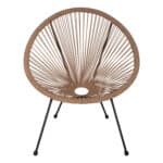 ΣΕΤ ΕΞΩΤΕΡΙΚΟΥ ΧΩΡΟΥ 3ΤΜΧ ACAPULCO HM21100 TWISTED WICKER-ΜΕΤΑΛΛΟ - Image 4