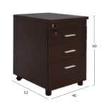 ΣΕΤ ΓΡΑΦΕΙΟΥ 3ΤΜΧ ΣΕ ΧΡΩΜΑ WENGE HM10204.02L - Image 4
