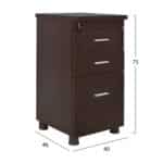 ΣΕΤ ΓΡΑΦΕΙΟΥ 3ΤΜΧ ΣΕ ΧΡΩΜΑ WENGE HM10203.02L - Image 4
