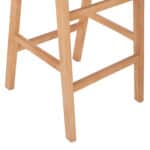 ΣΚΑΜΠΟ ΜΕΣΑΙΟΥ ΥΨΟΥΣ HM9332.01 RUBBERWOOD & ΣΧΟΙΝΙ- ΦΥΣΙΚΟ ΧΡΩΜΑ 45x46x95Υεκ. - Image 9