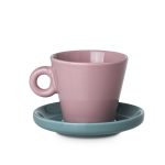ESTIA ΦΛYΤΖΑΝΙ ESPRESSO ECHO NEW BONE 100ml ΡΟΖ ΜΕ ΤΙΡΚΟΥΑΖ ΠΙΑΤΑΚΙ