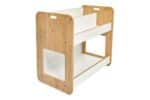 Ραφιέρα Dovere pakoworld φυσικό-λευκό mdf 56x34x55εκ