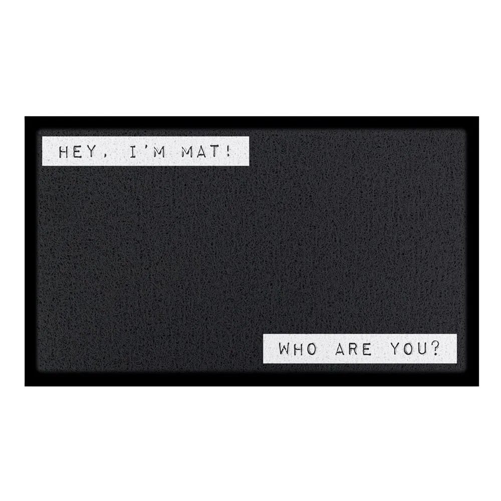 DMB-WHOAREYOU-7040-2 Artsy Mats - Χαλάκι Εισόδου Hey I'm Mat Who Are You? 70x40cm - Image 1