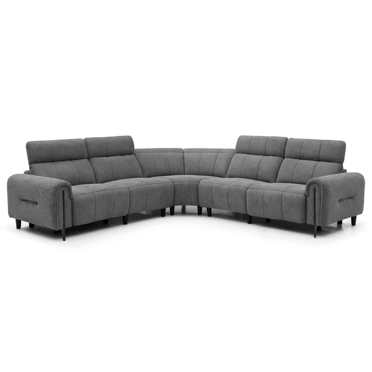 goniakos-kanapes-me-recline-fb9329001-gk ΓΩΝΙΑΚΟΣ ΚΑΝΑΠΕΣ ΜΕ RECLINE ORACLE HM3290.01 ΓΚΡΙ ΥΦΑΣΜΑ 293x293x98Υεκ. - Image 1