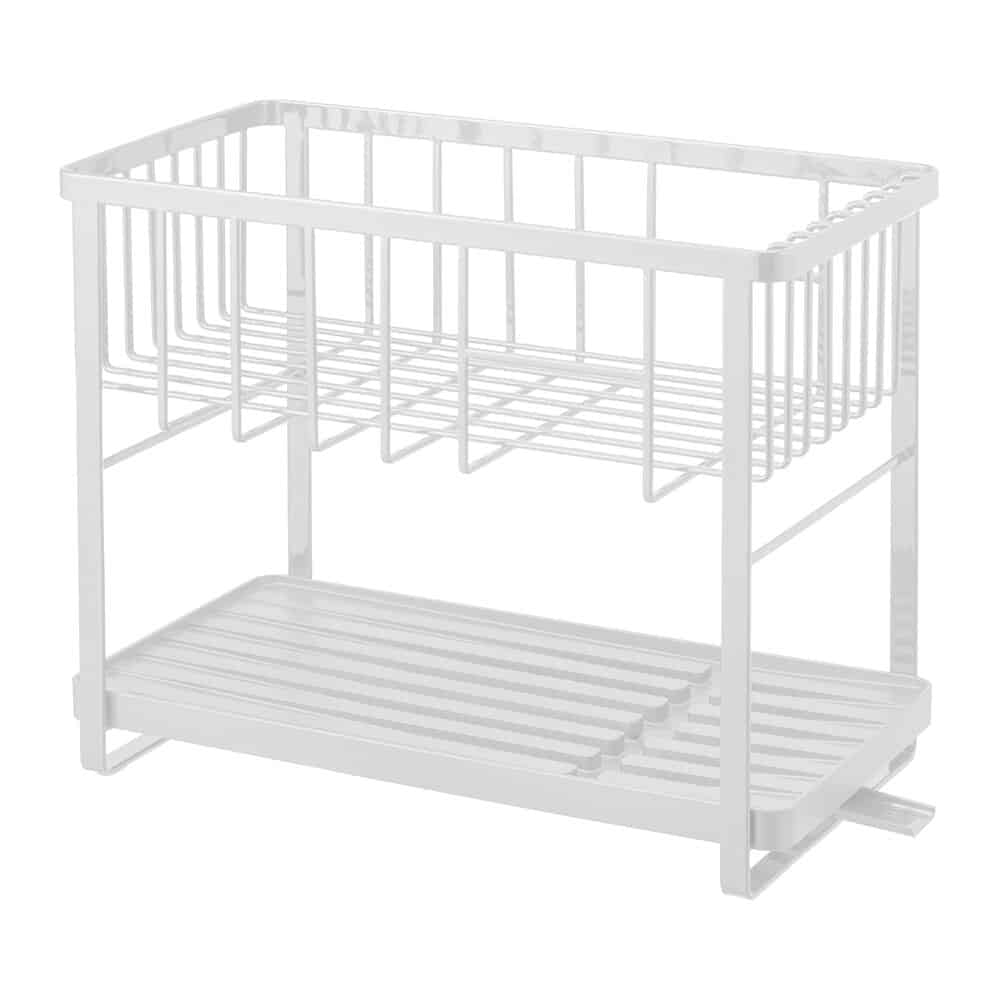 tower-dish-drainer-rack-white-488255 Yamazaki - Στεγνωτήριο Πιάτων 2 Επιπέδων WH - Image 1