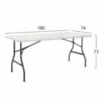 ΤΡΑΠΕΖΙ CATERING-ΣΥΝΕΔΡΙΟΥ HM5168 180Χ74Χ74 εκ. ΠΤΥΣΣΟΜΕΝΟ - Image 2