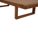 ΞΑΠΛΩΣΤΡΑ PATRON HM5993 TEAK ΞΥΛΟ ΚΑΙ ΣΧΟΙΝΙ VIRO ΣΕ ΠΛΕΞΗ WICKER 191x65x86Yεκ. - Image 6