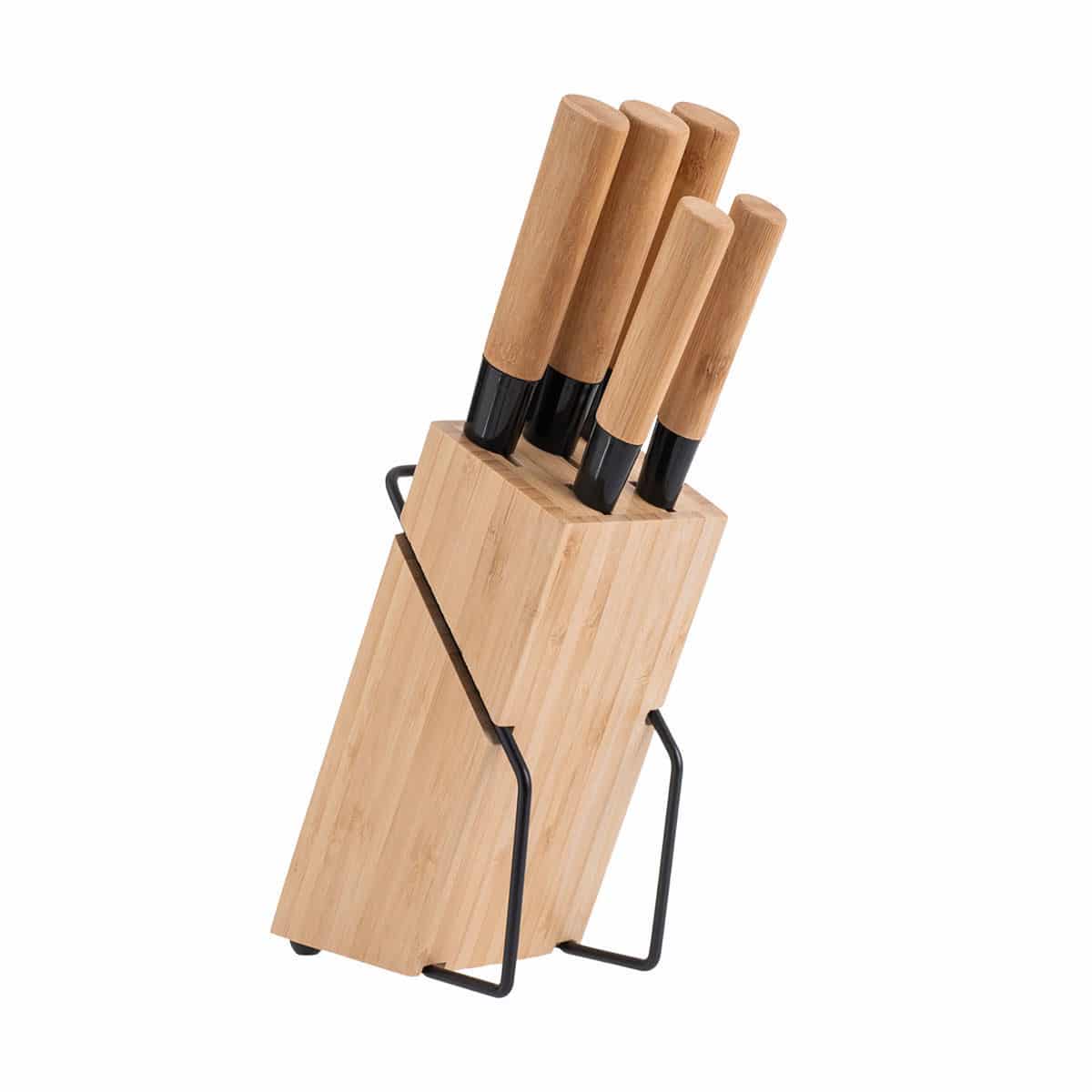 0010241_-bamboo-essentials-5- ESTIA ΜΑΧΑΙΡΙΑ BAMBOO ESSENTIALS ΑΝΟΞΕΙΔΩΤΑ ΜΕ ΒΑΣΗ ΣΕΤ 5 ΤΕΜ. - Image 1
