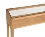 Andrea House - Κονσόλα Με Ράφι Ash Wood/Glass - Image 3