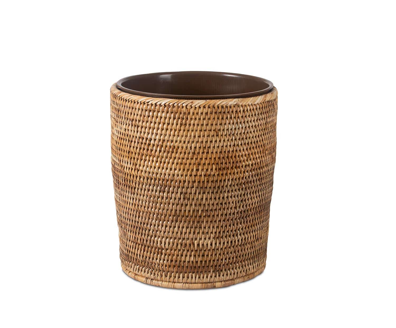 PA25518-01.C82E85B6F522 Andrea House - Στρογγυλός Κάδος Γραφείου Rattan D27cm - Image 1