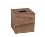 Andrea House - Ξύλινη Τετράγωνη Θήκη Για Χαρτομάντηλα Walnut Wood - Image 2