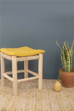 Calma House - Τετράγωνο Μαξιλάρι Καρέκλας Gavema Mustard 40x40cm - Image 4