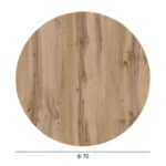 ΕΠΙΦΑΝΕΙΑ ΤΡΑΠΕΖΙΟΥ HPL ΣΤΡΟΓΓΥΛΗ HM5842.36 SONAMA OAK Φ70εκ. - Image 2
