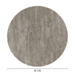 ΕΠΙΦΑΝΕΙΑ ΤΡΑΠΕΖΙΟΥ HPL ΣΤΡΟΓΓΥΛΗ HM6351.37 CONCRETE Φ120εκ. - Image 2