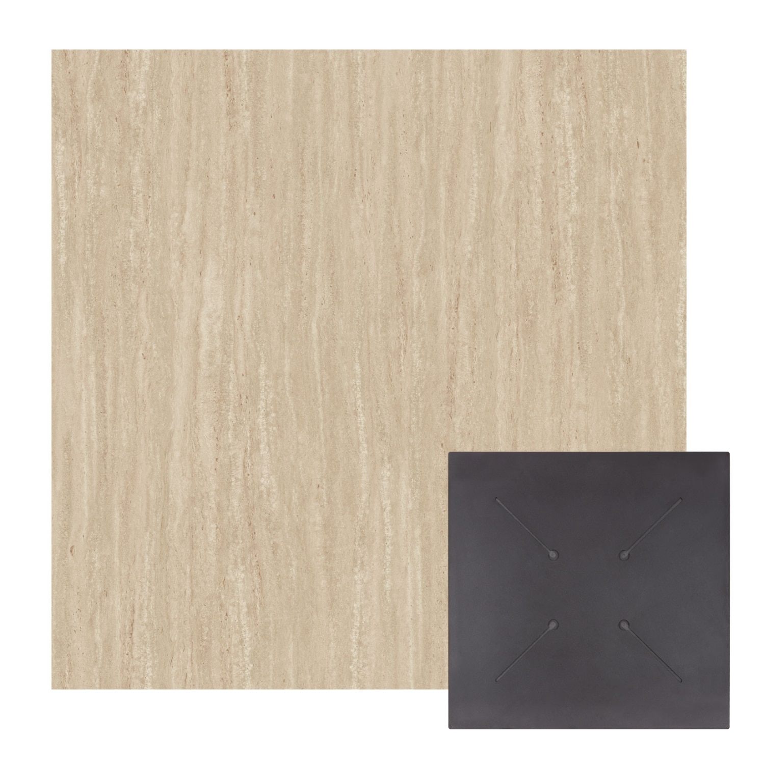 epifaneia-trapezioy-hpl-tetragoni-fb9583 ΕΠΙΦΑΝΕΙΑ ΤΡΑΠΕΖΙΟΥ HPL ΤΕΤΡΑΓΩΝΗ HM5838.35 TRAVERTINE 70x70εκ. - Image 1