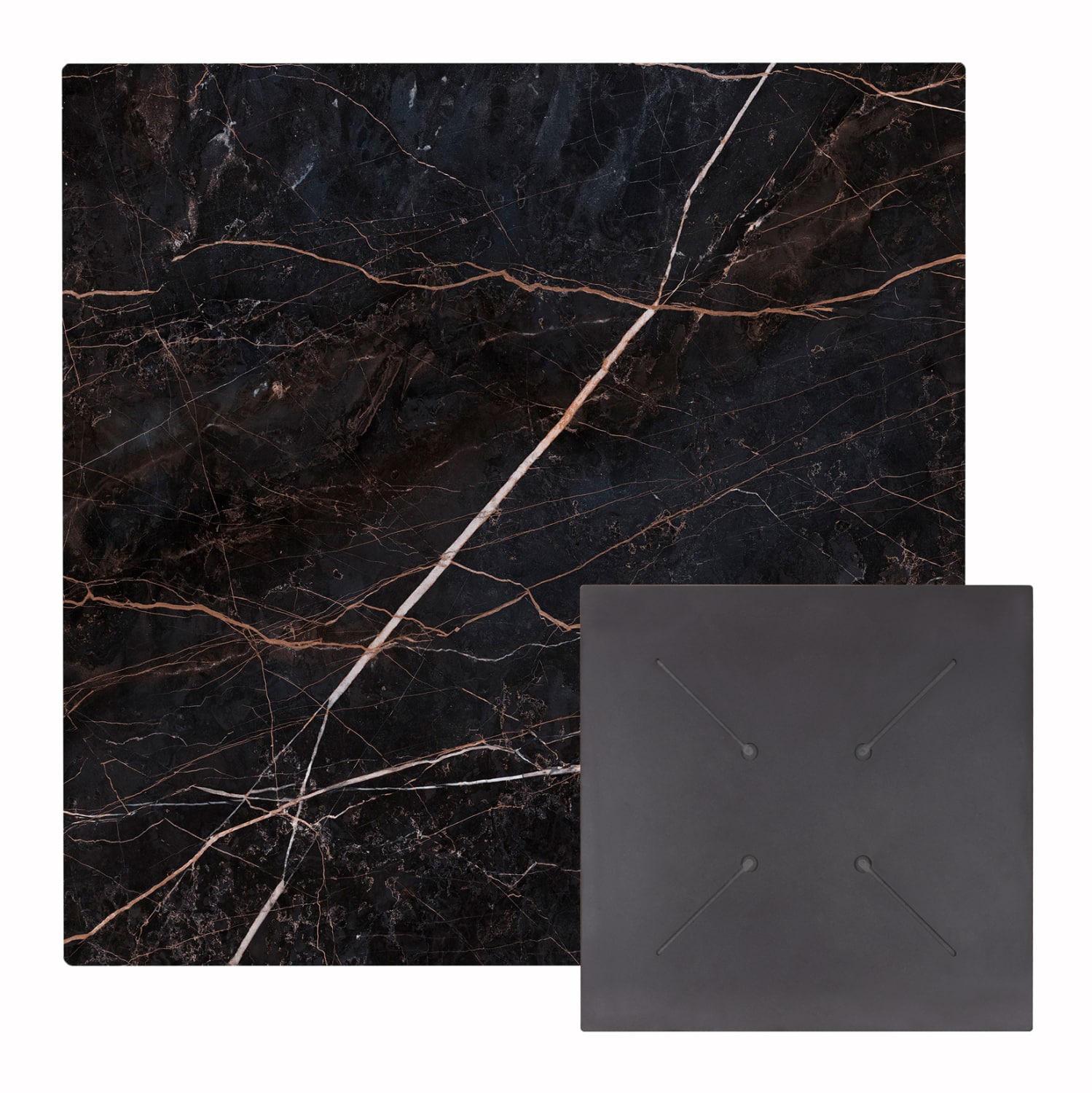 epifaneia-trapezioy-hpl-tetragoni-fb9583 ΕΠΙΦΑΝΕΙΑ ΤΡΑΠΕΖΙΟΥ HPL ΤΕΤΡΑΓΩΝΗ HM5837.34 ΜΑΥΡΟ ΜΑΡΜΑΡΟ 60x60εκ. - Image 1