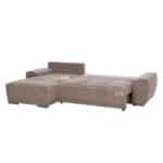 ΚΑΝΑΠΕΣ ΚΡΕΒΑΤΙ ΑΡΙΣΤΕΡΗ ΓΩΝΙΑ COMFYRA HM3336.03L ΜΠΕΖ ΥΦΑΣΜΑ 268x180x83Υεκ - Image 3